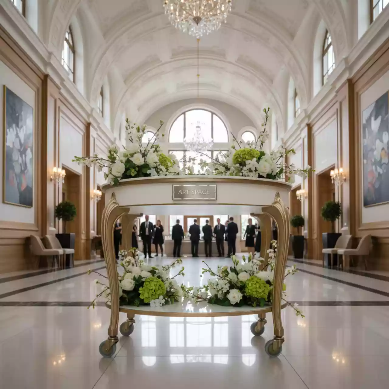 Аренда Тележка для торта Д 90 см в отеле «Богатырь» — ART SPACE