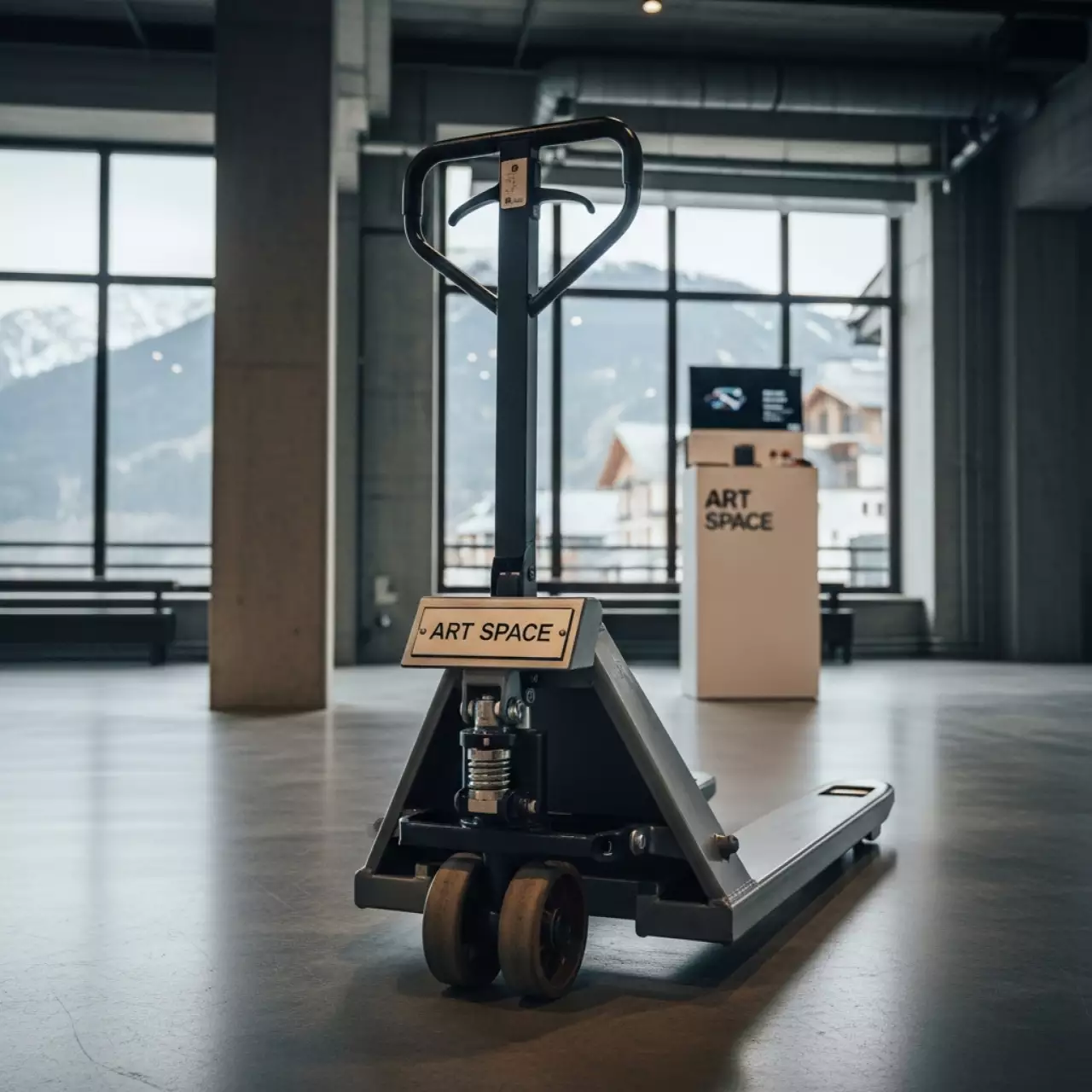 Аренда Тележка гидравлическая низкопрофильная рохля Tisel T10 Low 35 в Поляна 1389 Отель и Спа — ART SPACE