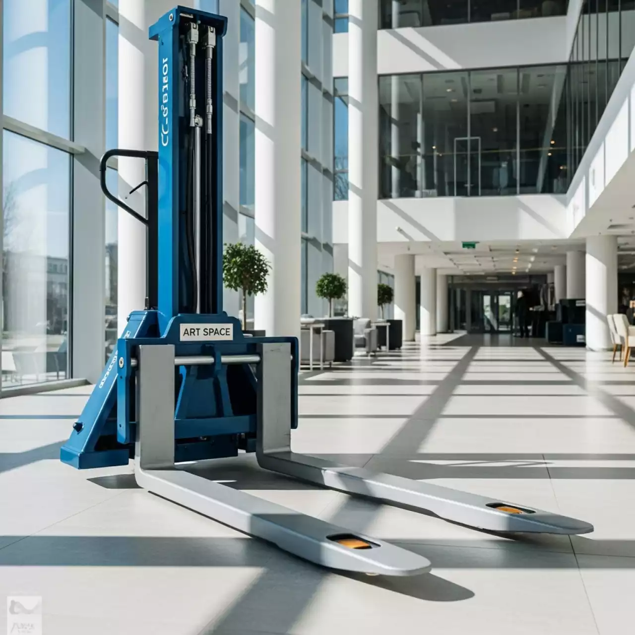 Аренда Тележка гидравлическая с нестандартной длиной вил Tisel T25 13 в Cosmos Sochi Hotel — ART SPACE