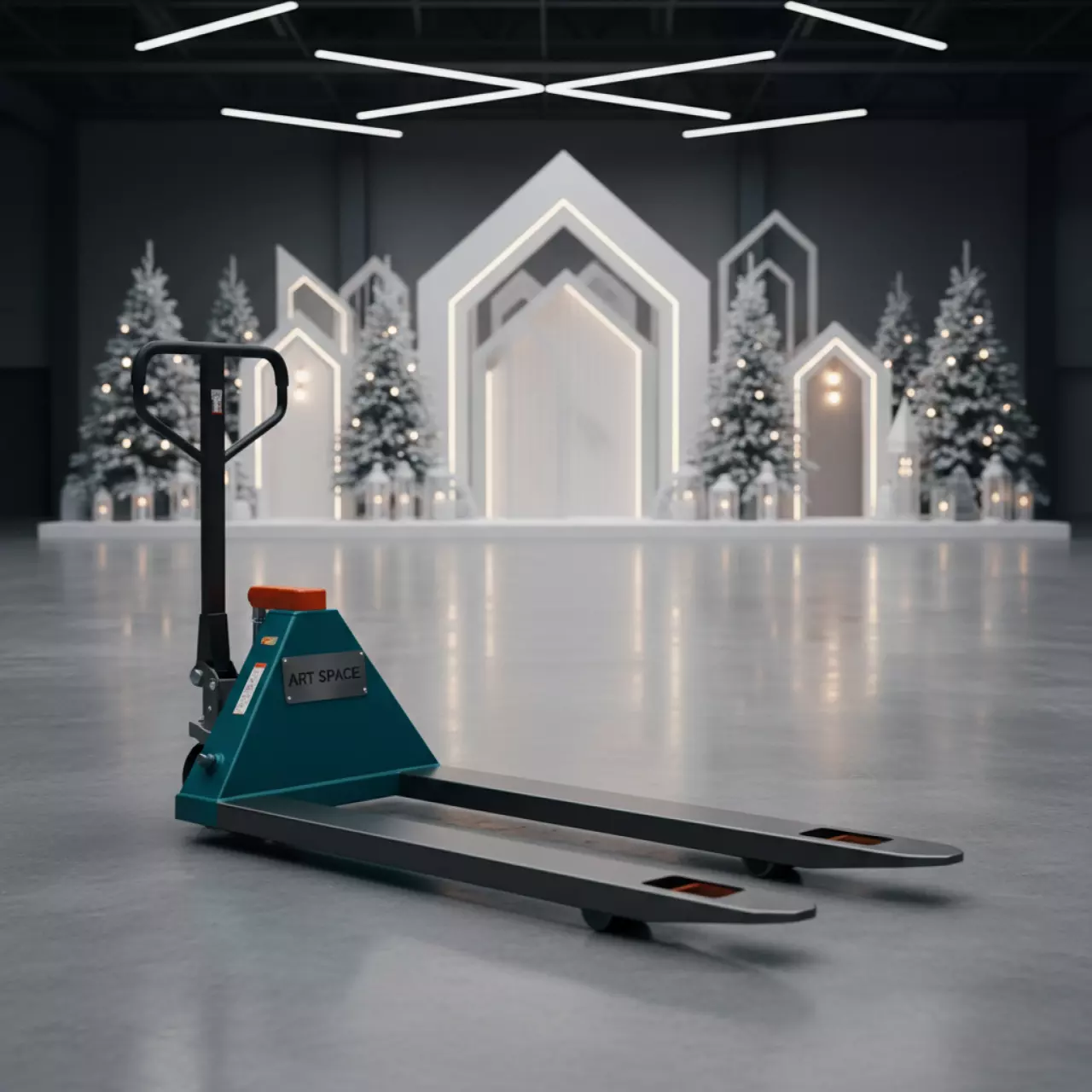 Аренда Тележка гидравлическая с нестандартной длиной вил Tisel T35 18 в VK Stadium Sirius — ART SPACE