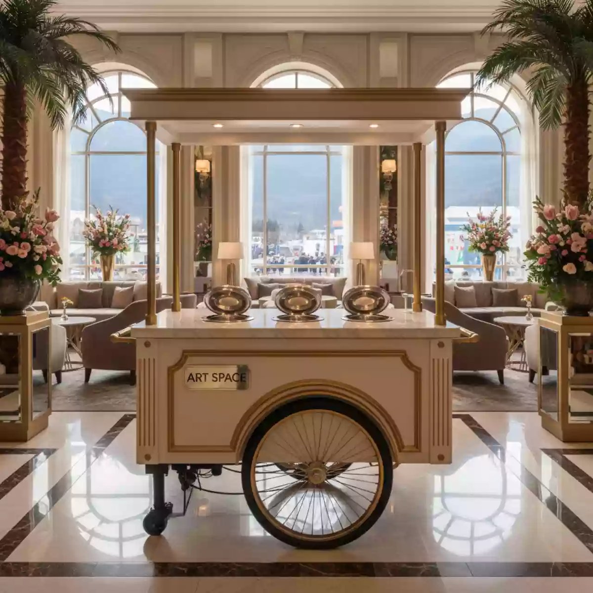 Аренда Тележка итальянская с мороженым в Sochi Marriott Krasnaya Polyana — ART SPACE