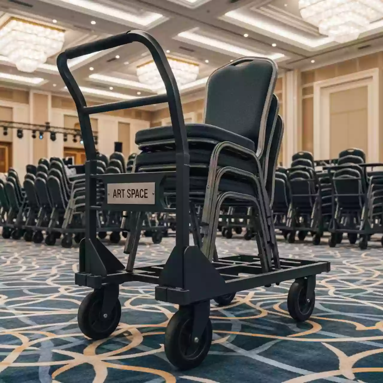 Аренда Тележка Kind для стульев в отеле «Звездный» для Comic Con Russia — ART SPACE