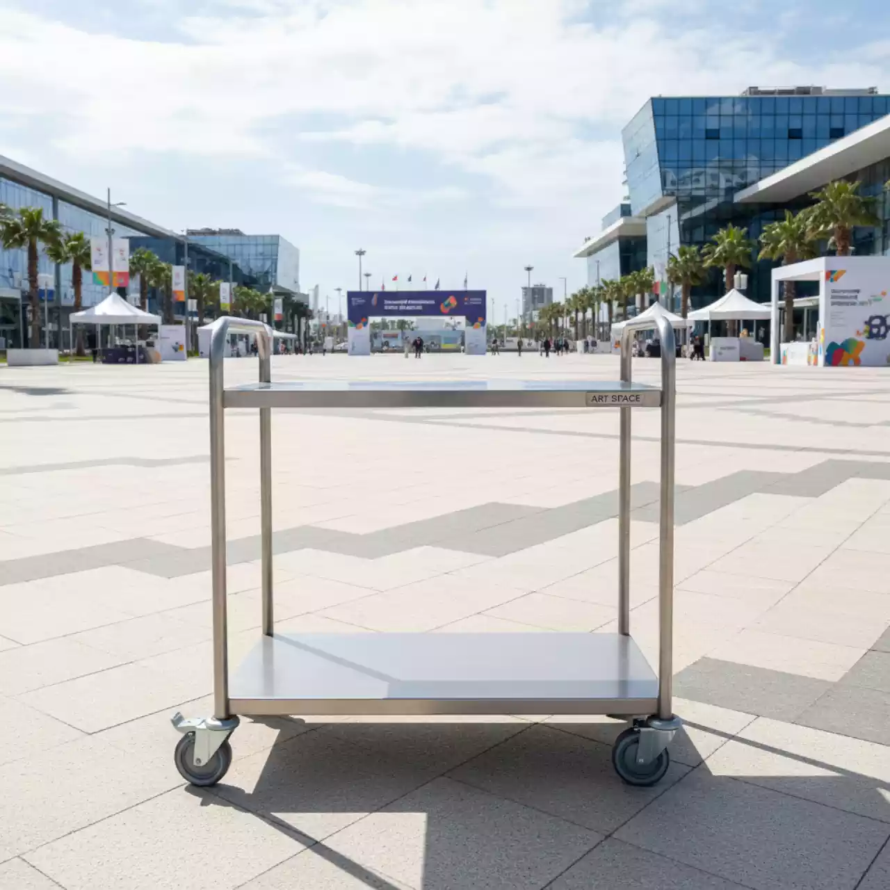 Аренда Тележка металлическая для термобокса 72х38 см в Сочи Парк Отеле — ART SPACE