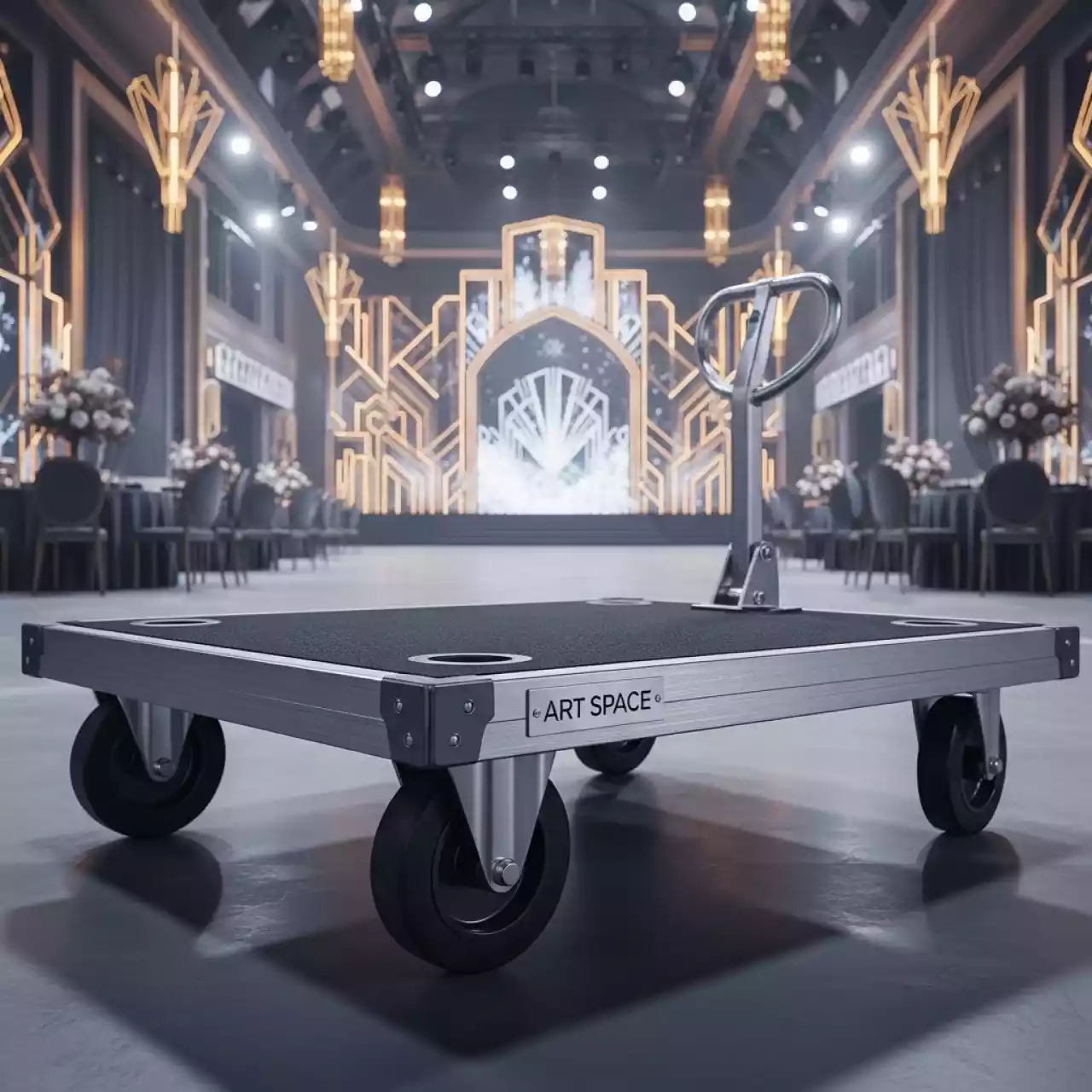 Аренда Тележка платформенная 4 колесная ручная Стелла КПТ 500 200 К 550 кг в VK Stadium Sirius — ART SPACE