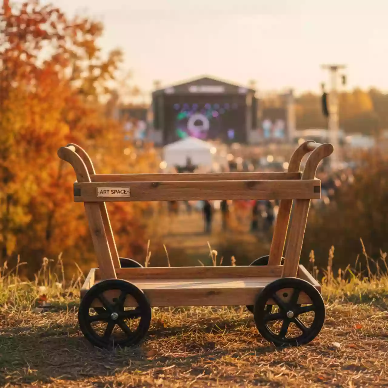 Аренда Тележка сервировочная Old дерево в VK Stadium Sirius — ART SPACE
