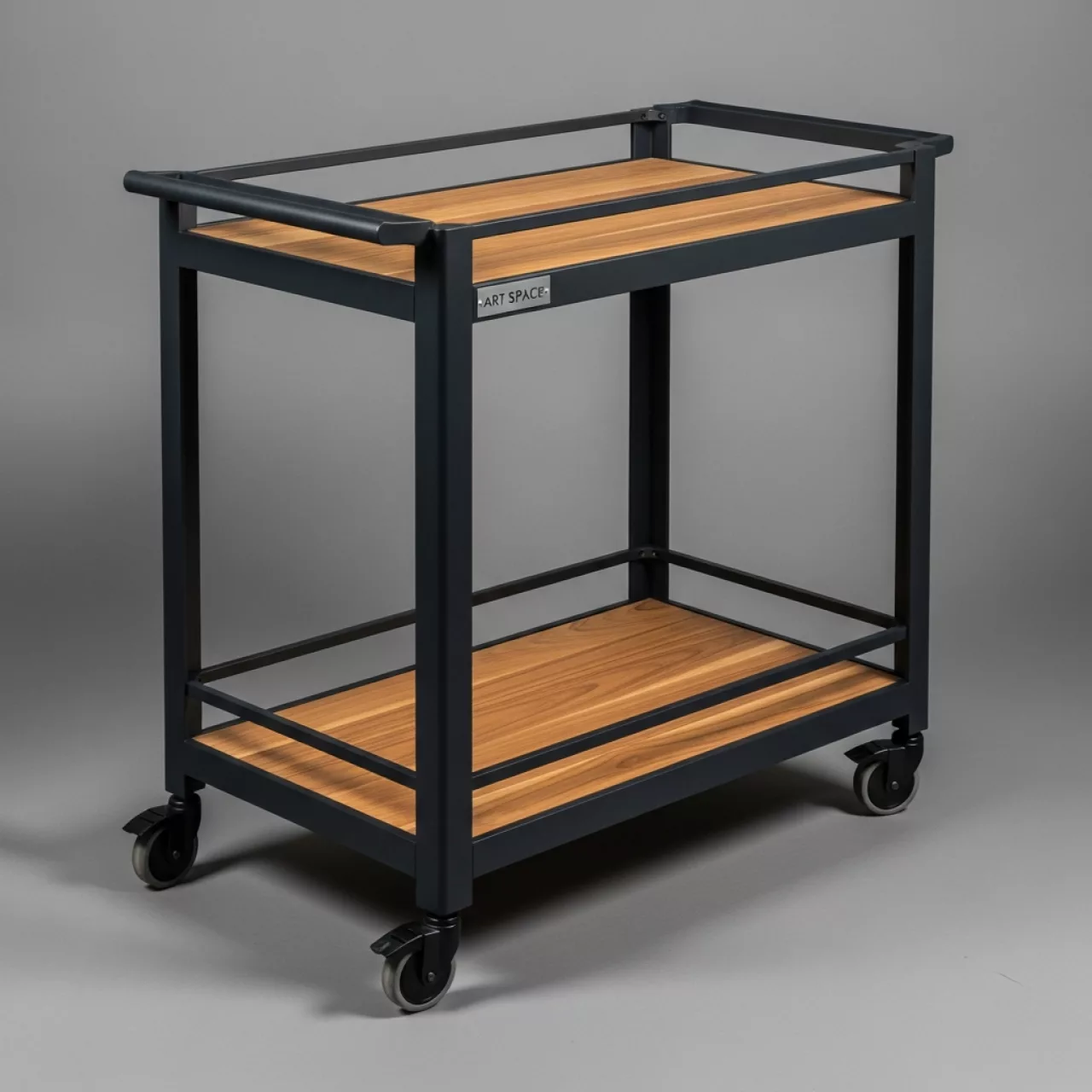 Аренда Тележка сервировочная Trelleborg антрацит алюминий тик в гранд-отеле «Жемчужина» — ART SPACE