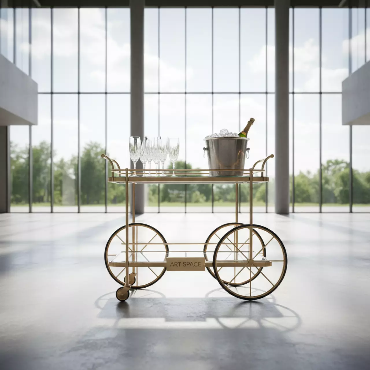 Аренда Тележка сервировочная Vintage в Университете «Сириус» — ART SPACE