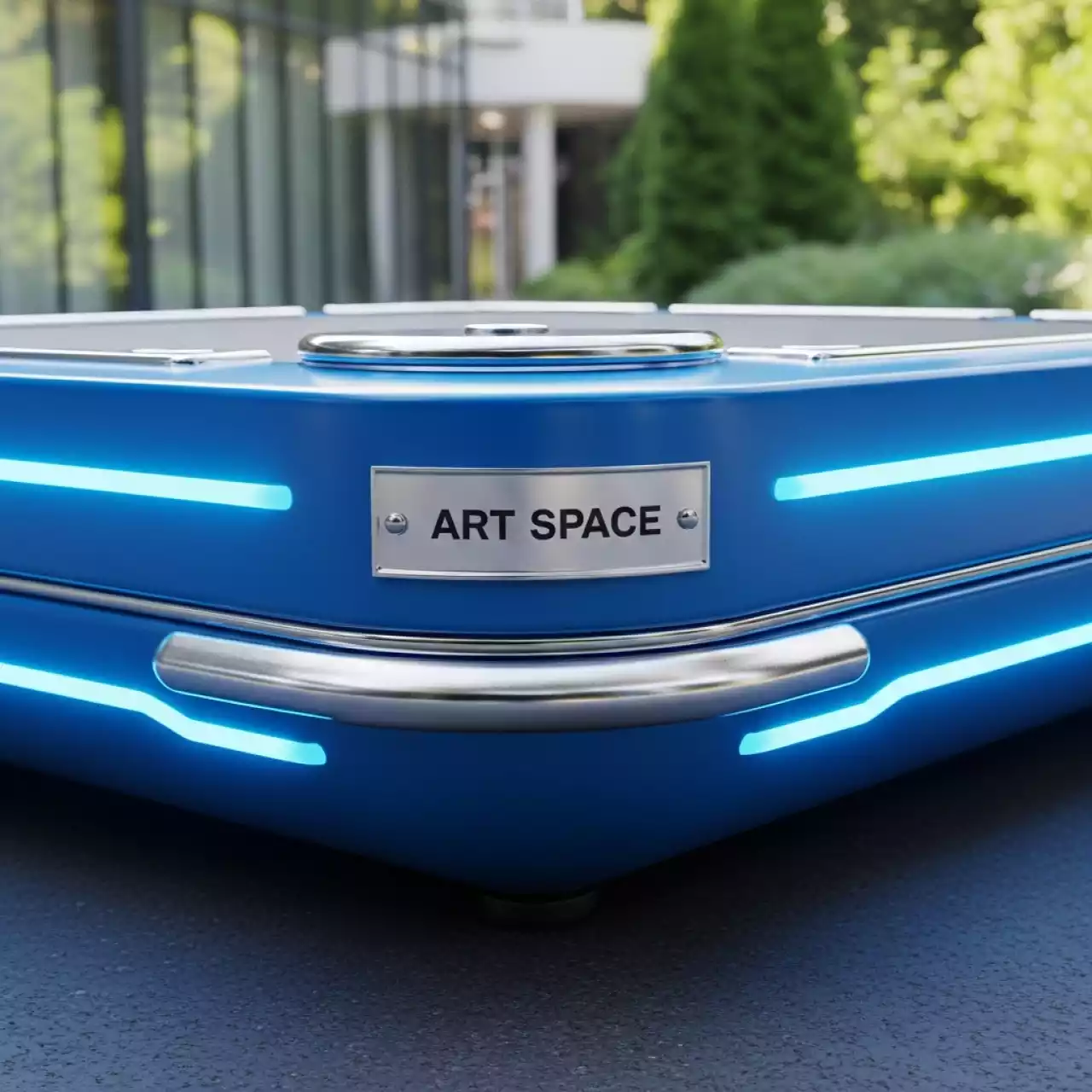 Аренда Тележка синяя 60х100 см в санатории «Русь» — ART SPACE