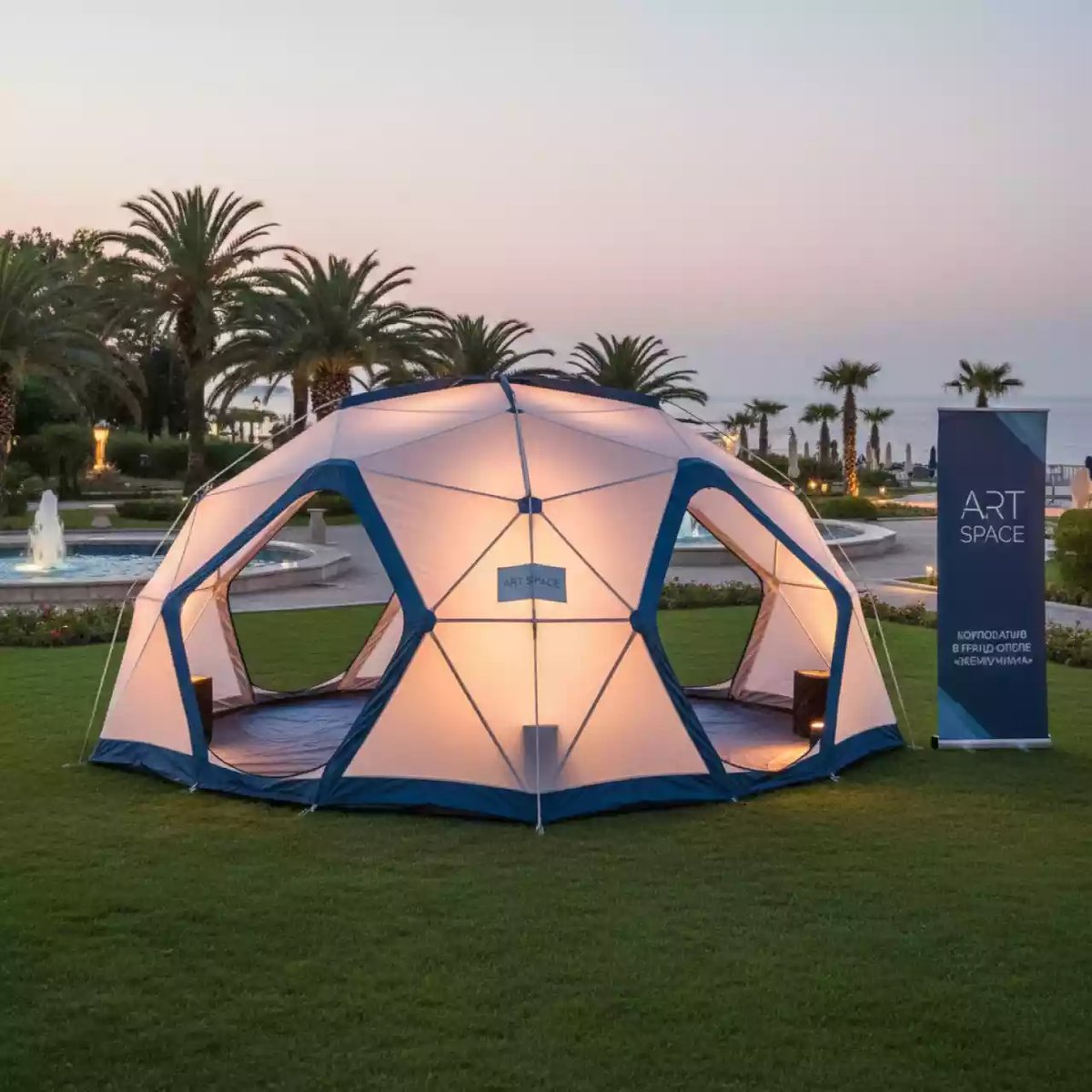 Аренда Тент быстровозводимый 4х4 в гранд-отеле «Жемчужина» — ART SPACE