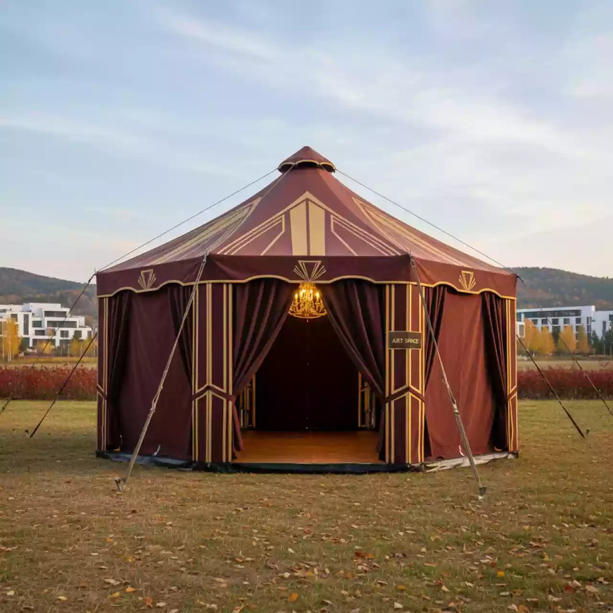 Аренда Тент быстровозводимый шестигранный 23 м² в Karat Resort — ART SPACE