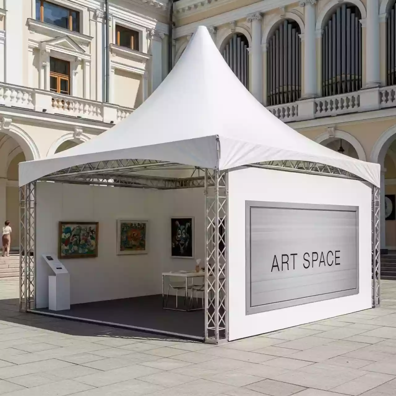 Аренда Тент Green Glade 1031 3х3х2,5 м полиэстер в Зале органной и камерной музыки — ART SPACE