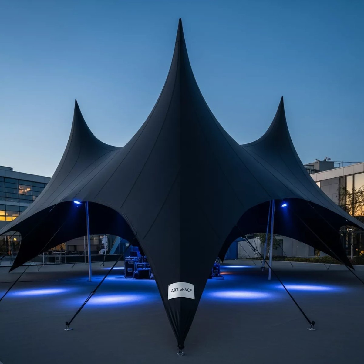 Аренда Тент Кайт 12х12 черный в Alpha Sirius — ART SPACE