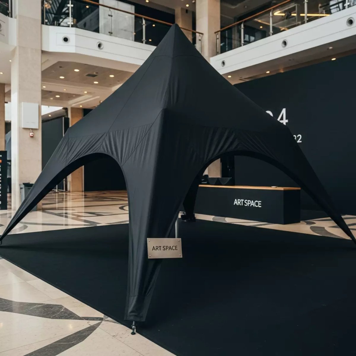 Аренда Тент Кайт 4х4 черный в конгресс-холле отеля Жемчужина — ART SPACE