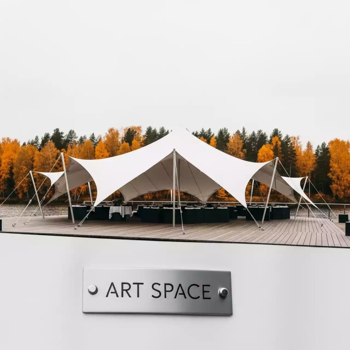 Аренда Тент Кайт 8х12 в ресторане «Voda» — ART SPACE