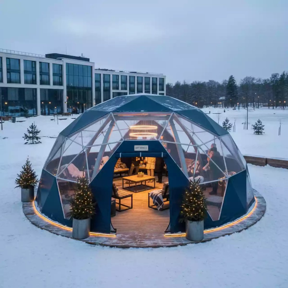 Аренда Тент купольный 8х8 в Сочи Парк Отеле — ART SPACE