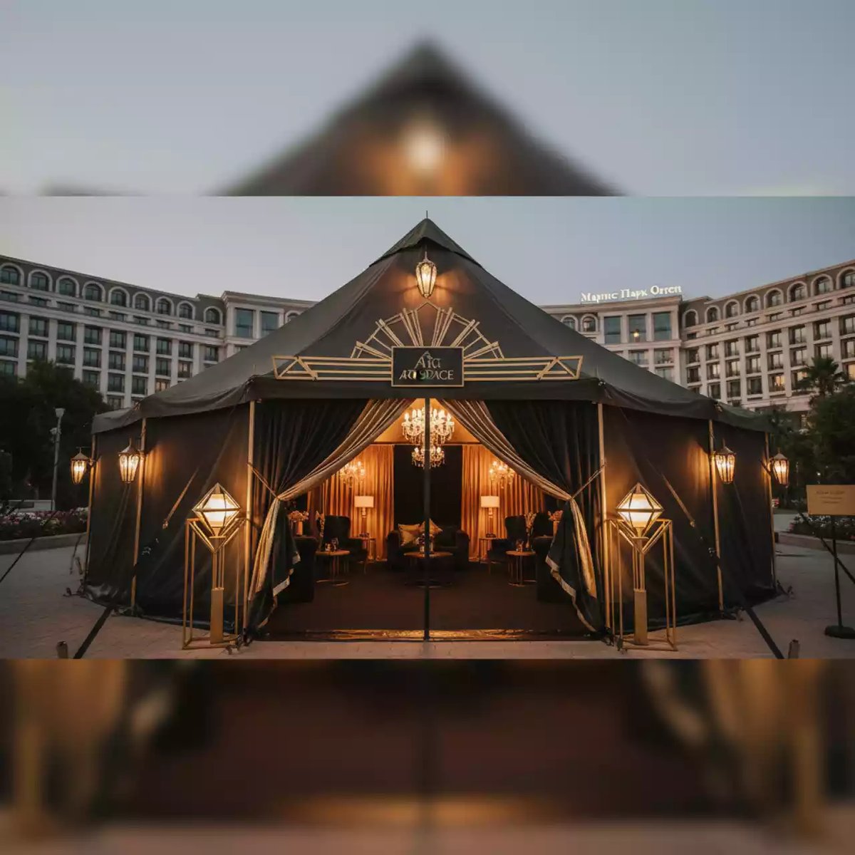 Аренда Тент палатка армейская 4,9х4,9 м в Маринс Парк Отеле — ART SPACE