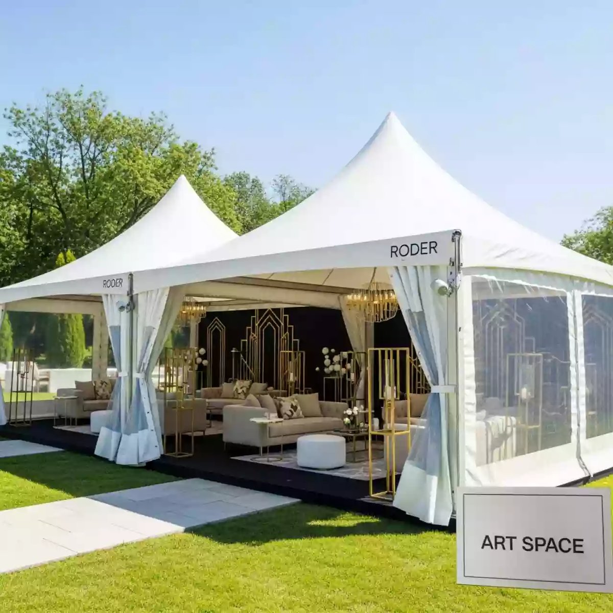 Аренда Тент Roder Pagoda в ресторане «Плакучая Ива» — ART SPACE