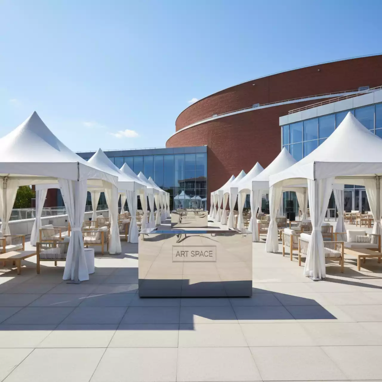 Аренда Тент садовый Green Glade 1018 2,4х2,4 м и 3х3х2,5 м полиэстер в Red Arena — ART SPACE