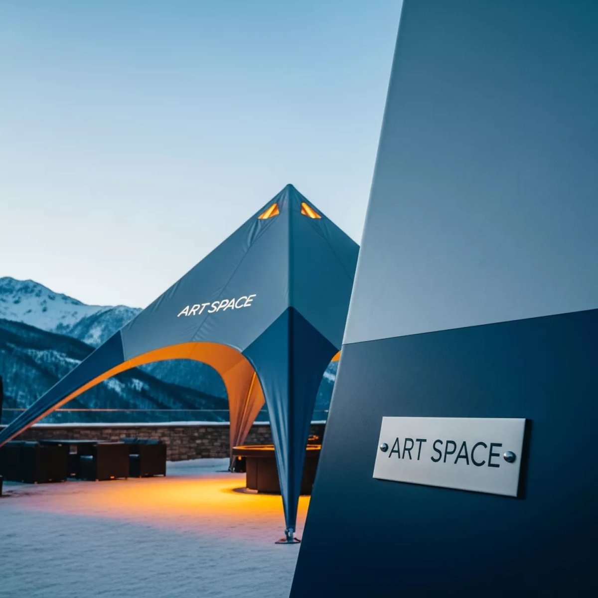 Аренда Тент звезда 14 в ресторане «Плакучая Ива» — ART SPACE