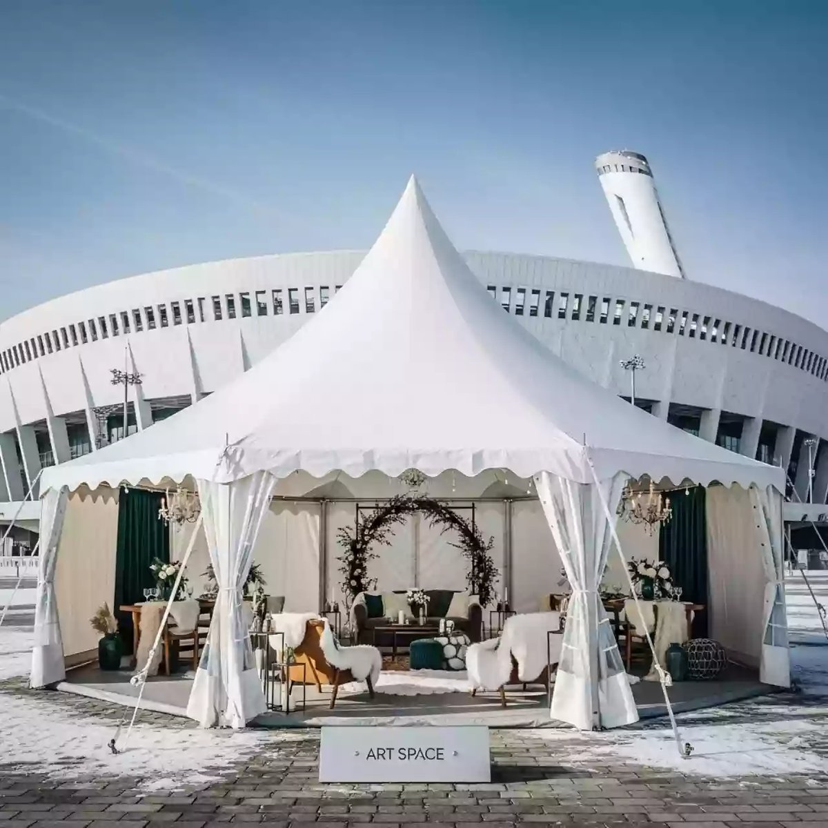 Аренда Тент звезда 16 на арене «Фишт» — ART SPACE