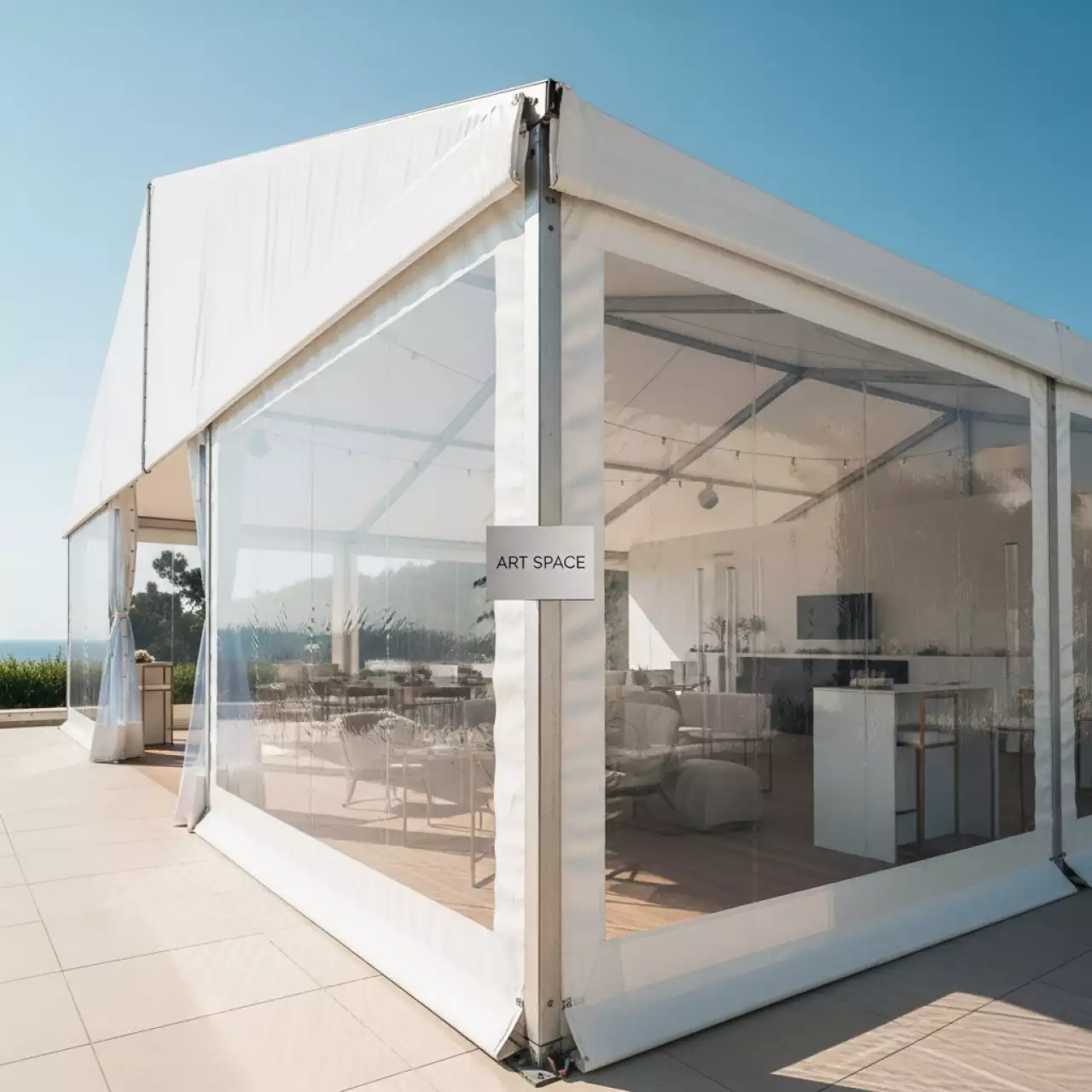 Аренда Тентовая конструкция Röder Big Tent 25 в банкетном зале «Дельфин» — ART SPACE