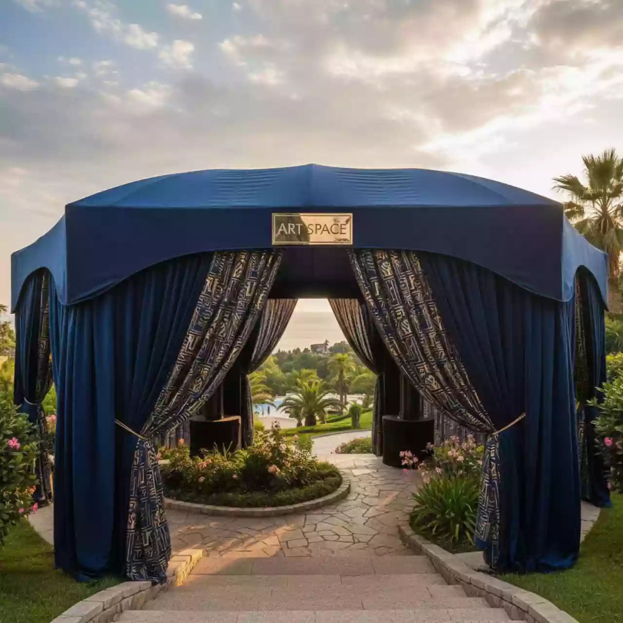 Аренда Тентовая конструкция Röder Solution M 6 в санатории «Сочи» — ART SPACE