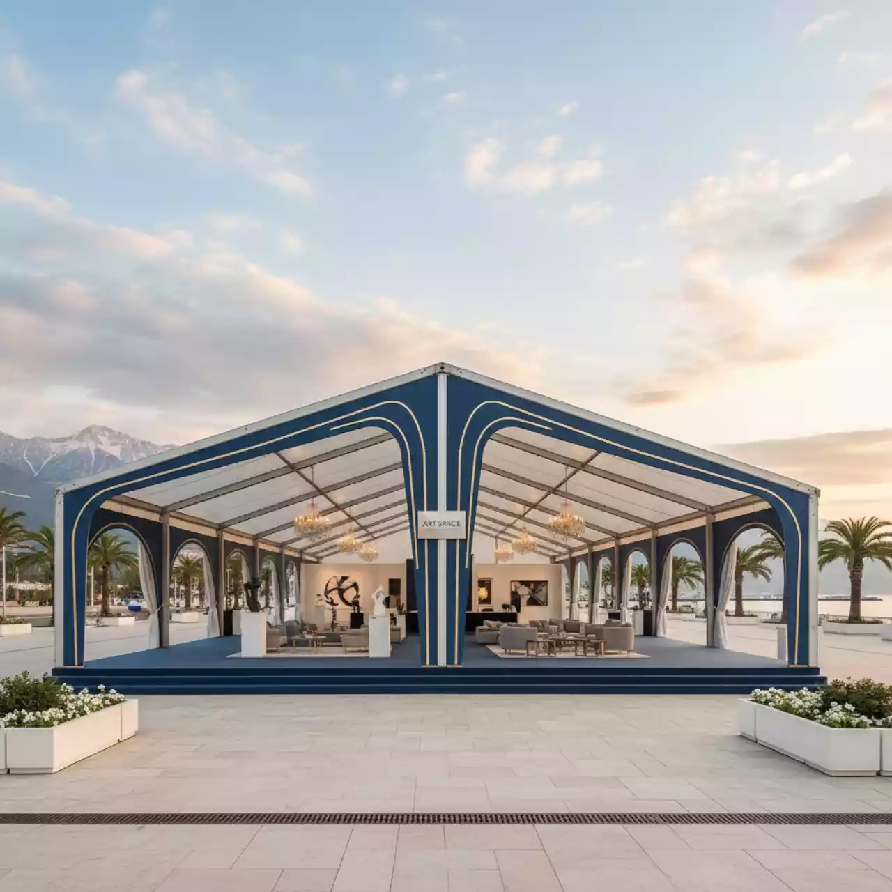 Аренда Тентовая конструкция Röder Wine Tent 10 на Имеретинской набережной — ART SPACE