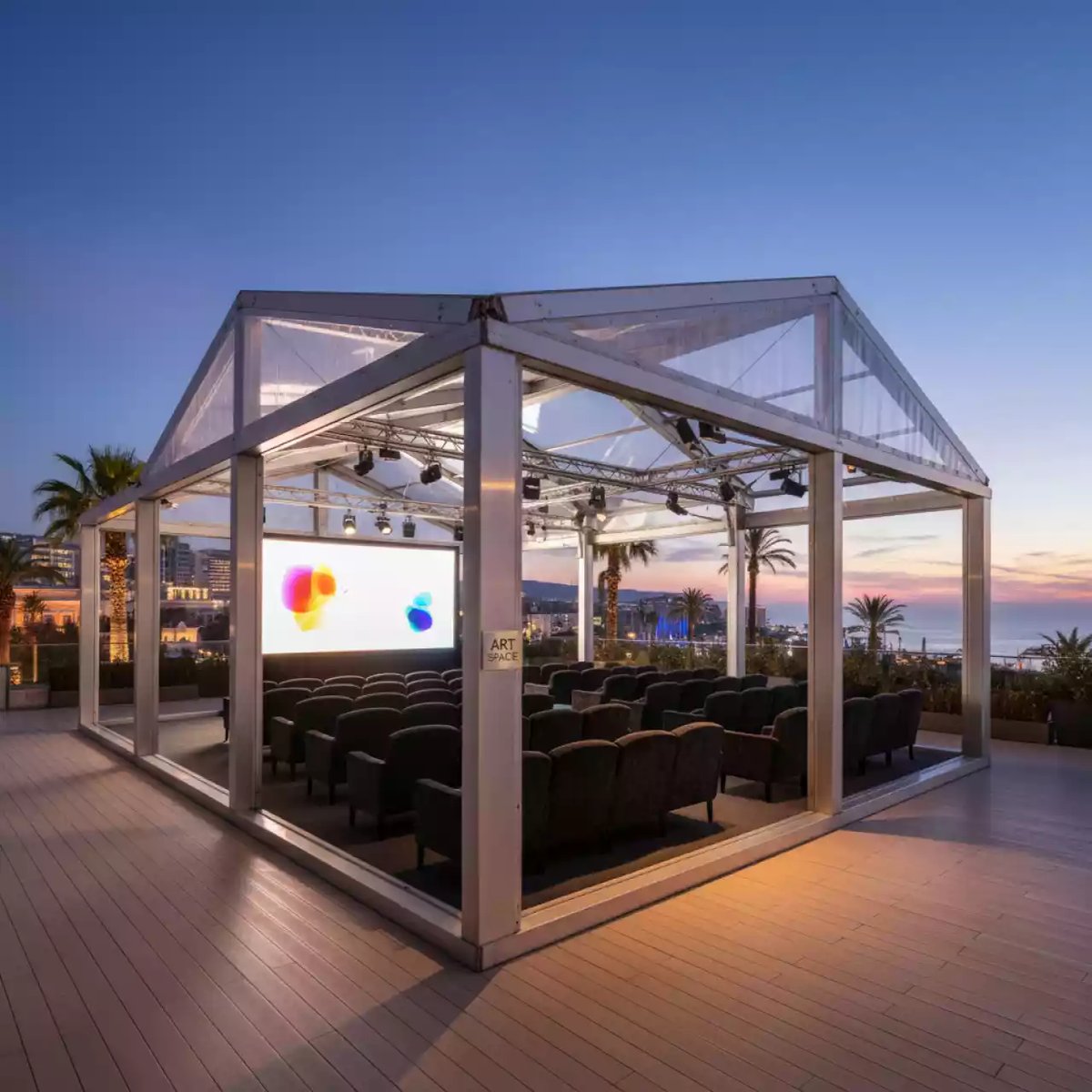 Аренда Тентовая конструкция шириной 12 м в отеле Hyatt Regency Sochi — ART SPACE