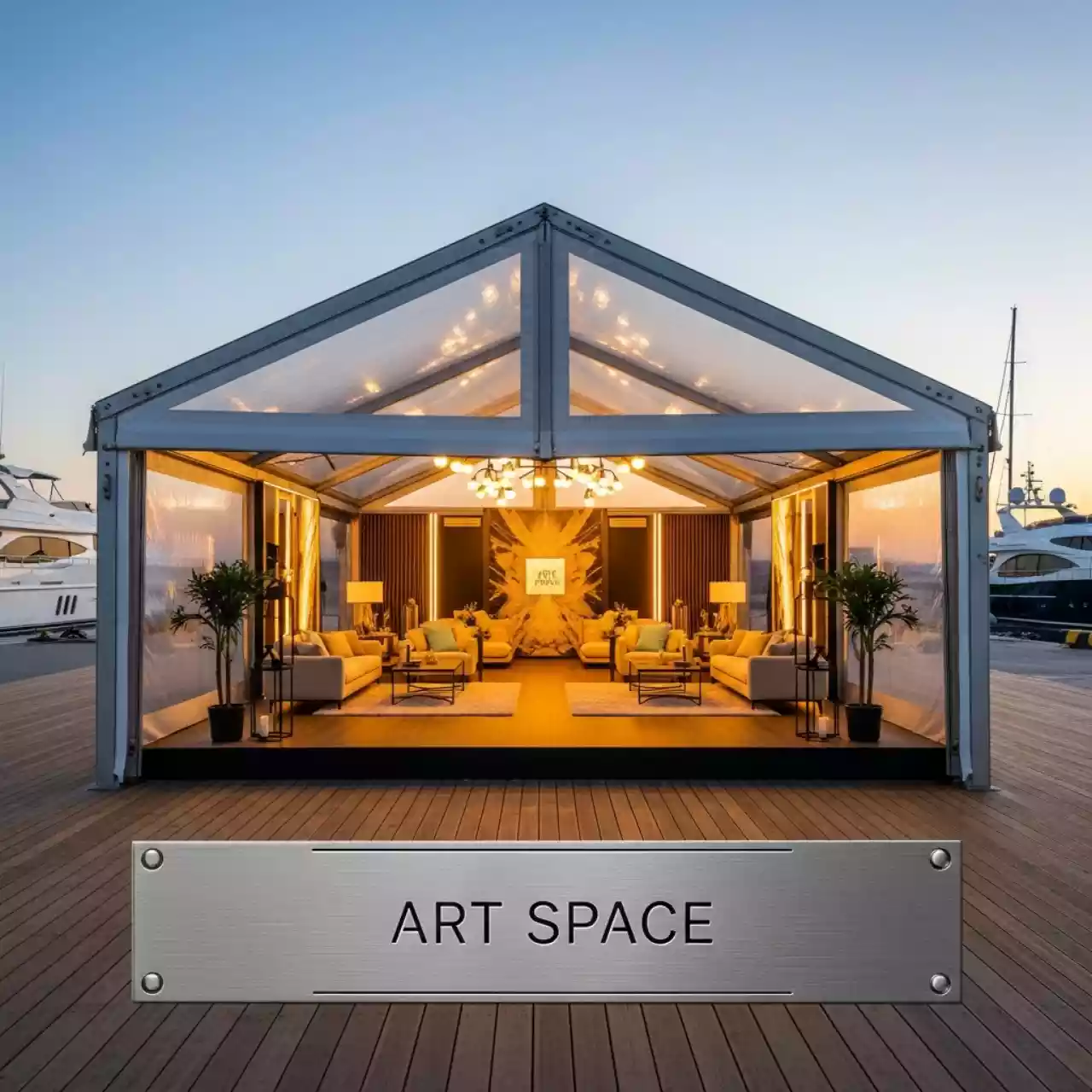 Аренда Тентового ангара 6х25 м на территории Морпорта Сочи — ART SPACE