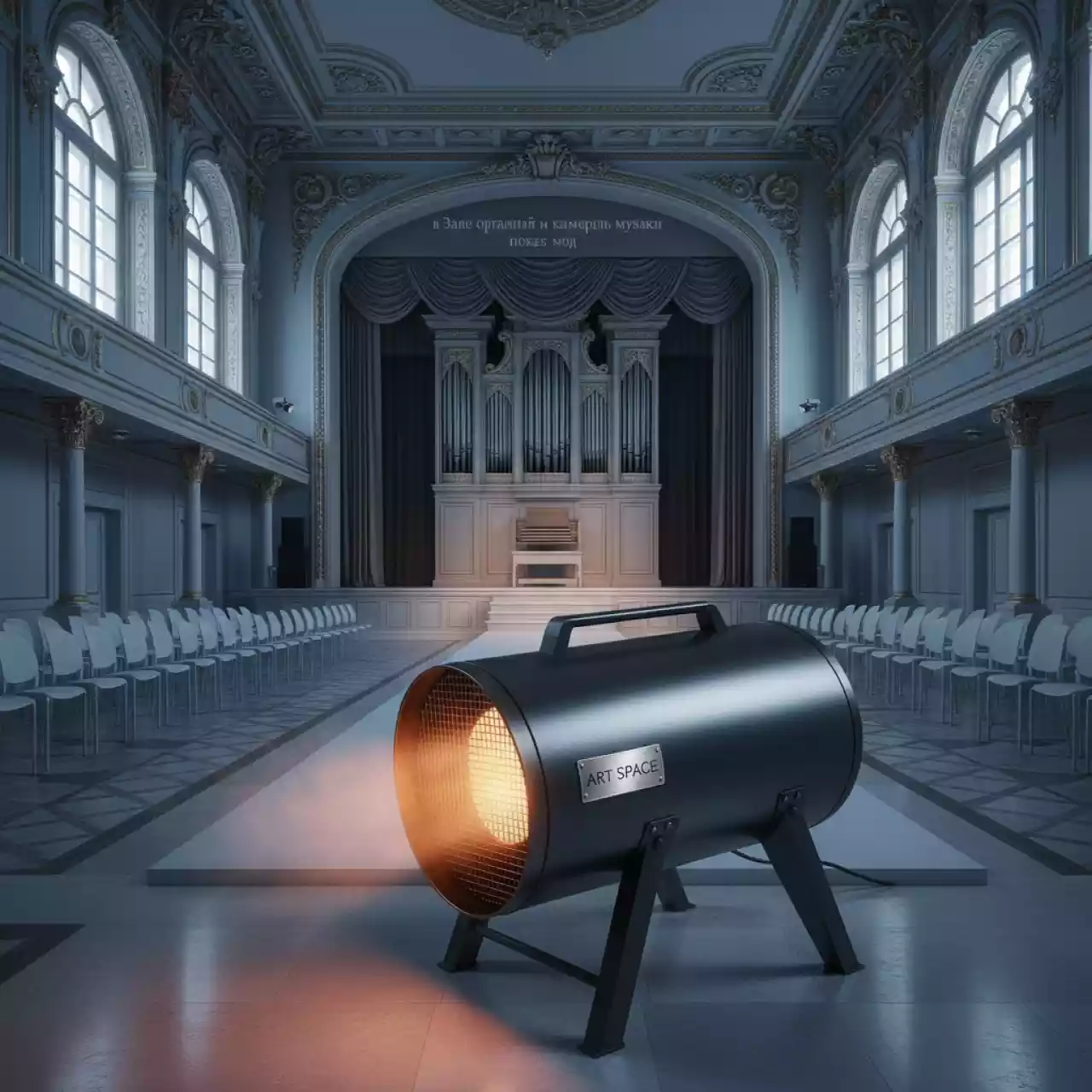 Аренда Тепловая пушка Betox в Зале органной и камерной музыки — ART SPACE