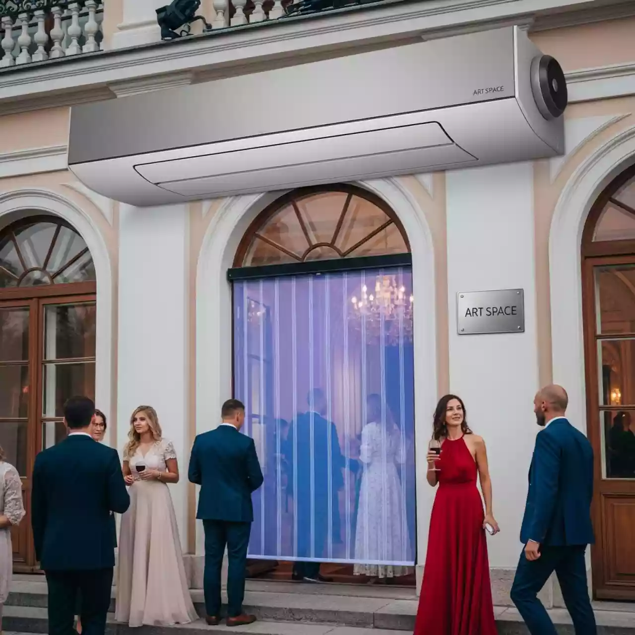 Аренда Тепловая завеса для входной группы в усадьбе Голицына — ART SPACE