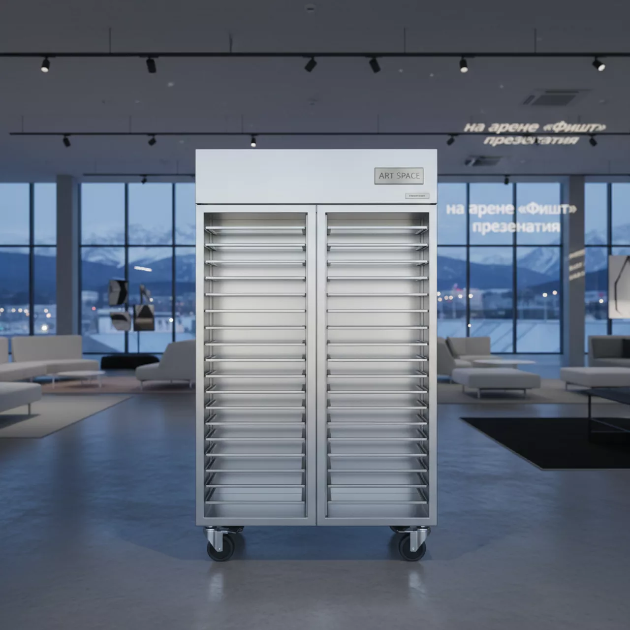 Аренда Тепловой шкаф 18 полос 36 гастроемкостей на арене «Фишт» — ART SPACE