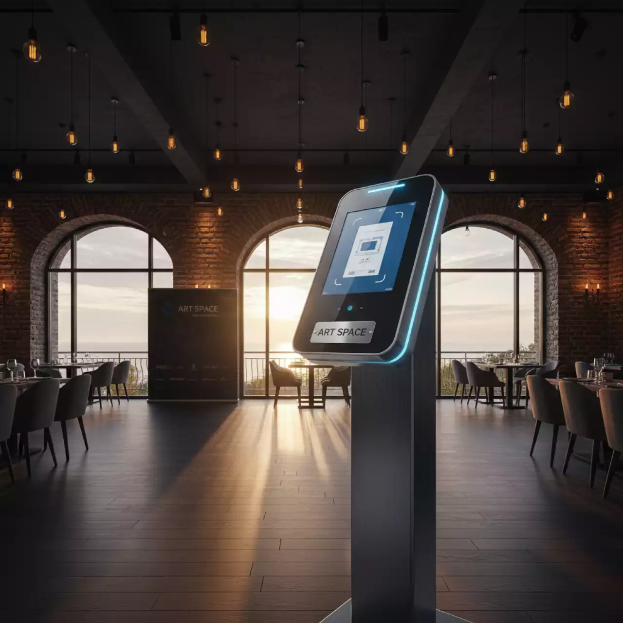 Аренда Терминал распознавания лица Advent Biotech RAX 1IR в ресторане «Паруса» — ART SPACE