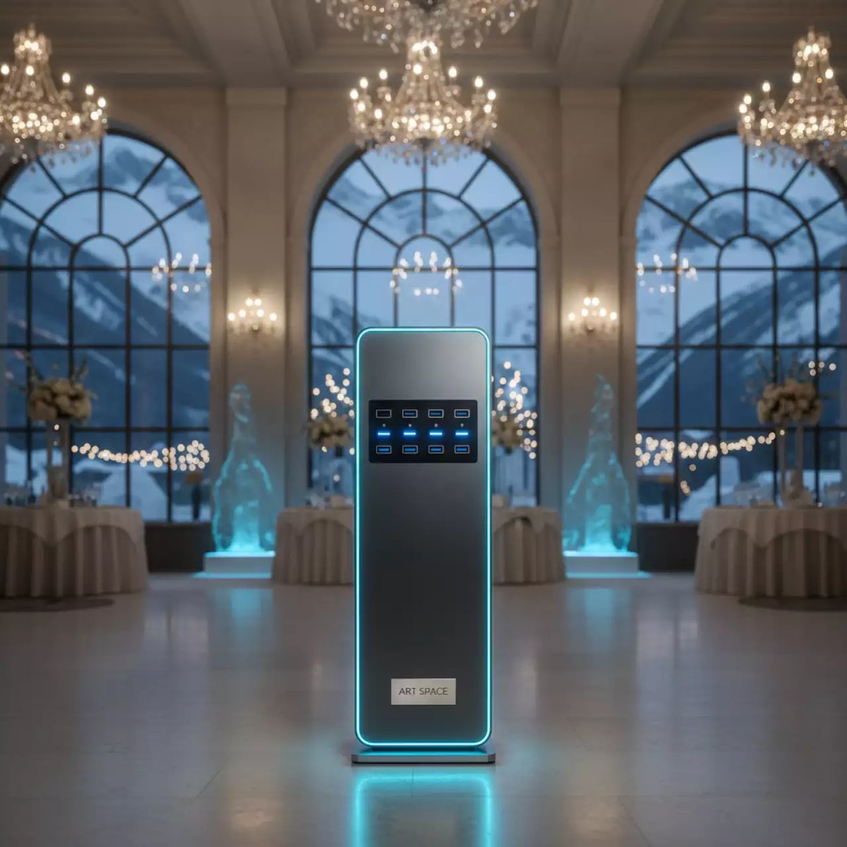 Аренда Терминалов зарядки телефонов и гаджетов на курорте «Газпром» (Альпика) — ART SPACE