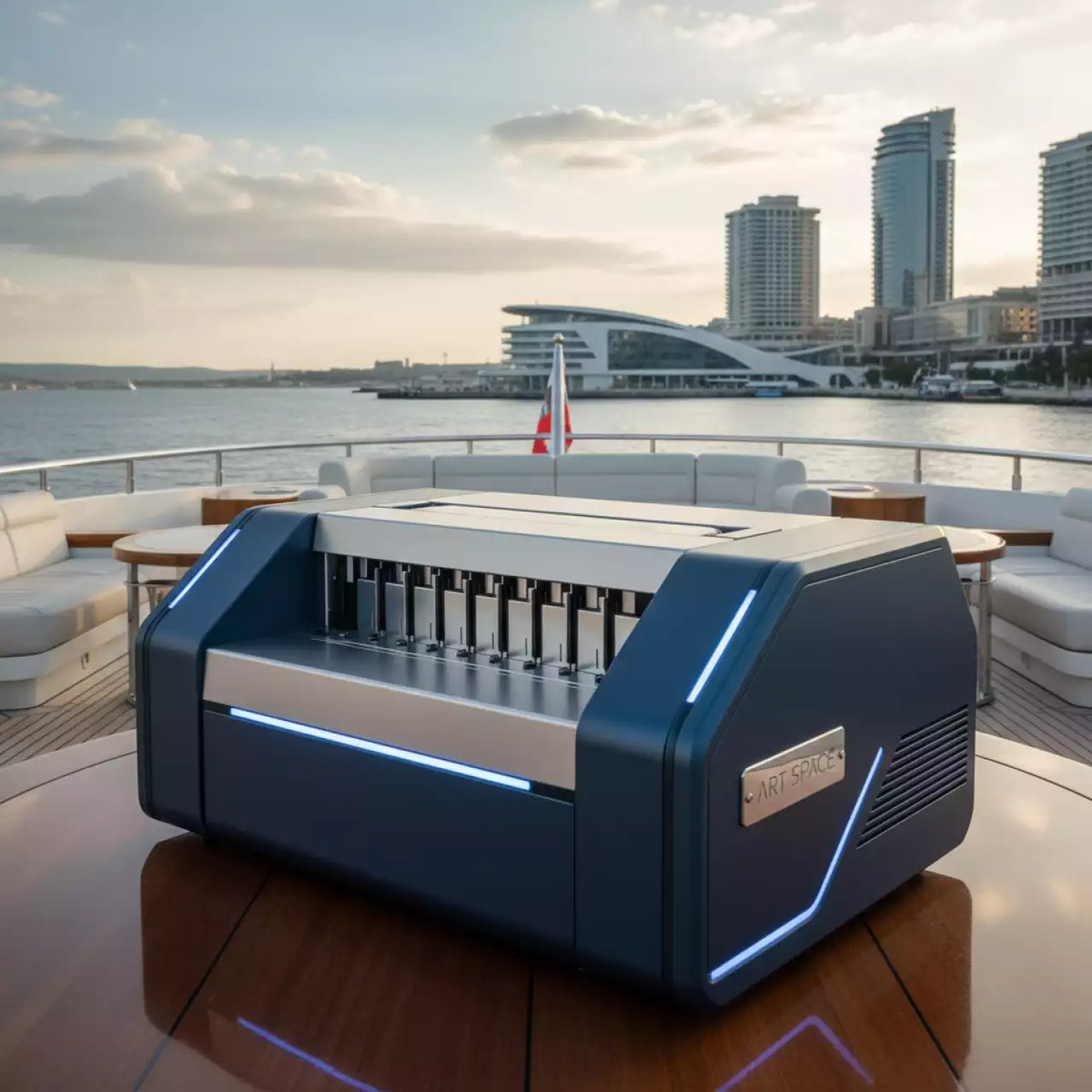 Аренда Термоклеевая машина BindTec D60C A3 на VIP теплоходе (Морпорт Сочи) — ART SPACE