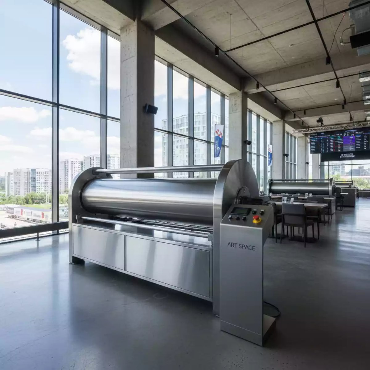 Аренда Термопресс каландровый Diferro DP 22B1000C ширина 2100 мм в ресторане «Магеллан» — ART SPACE