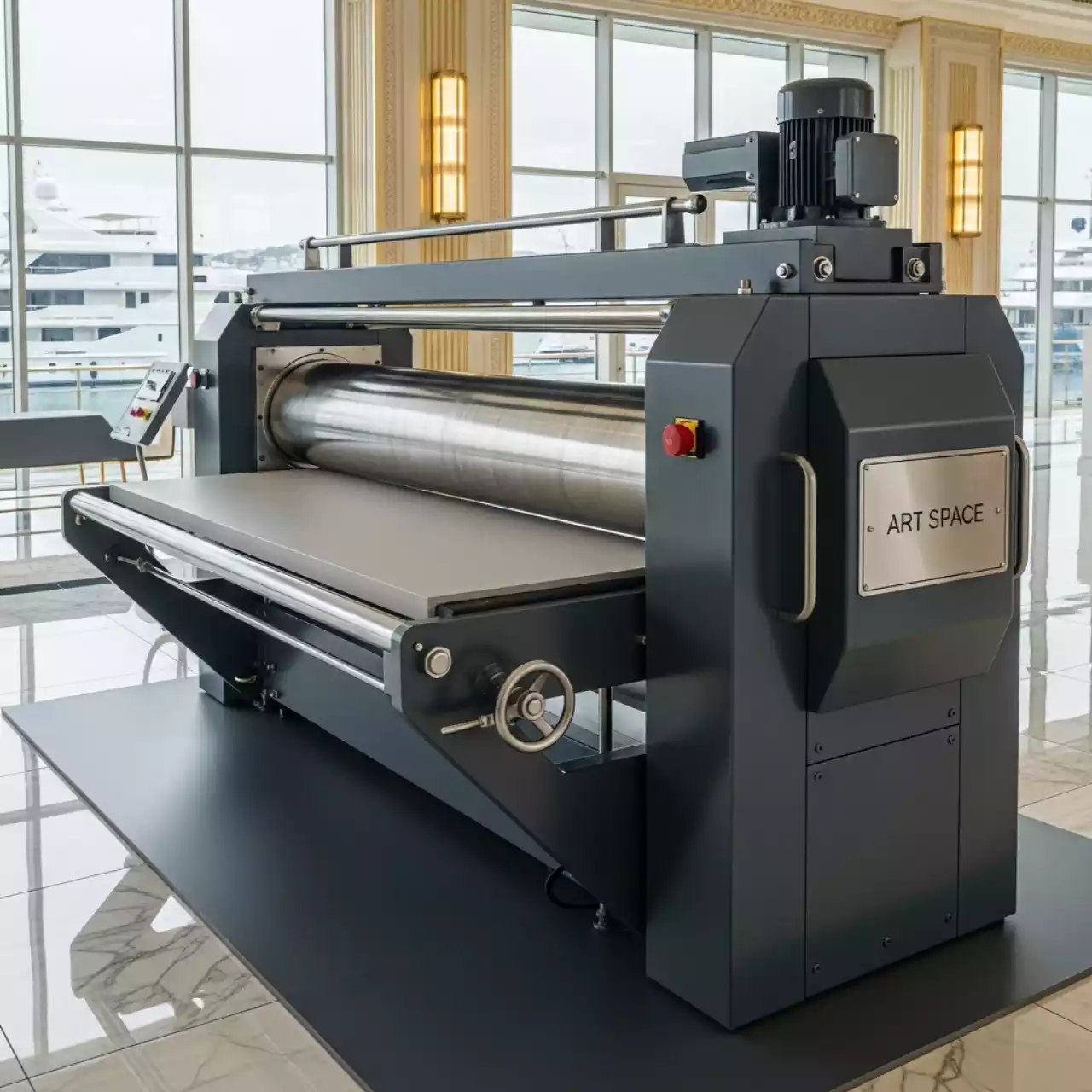 Аренда Термопресс каландровый TitanJet RTX5MA 3200 на территории Морпорта Сочи — ART SPACE