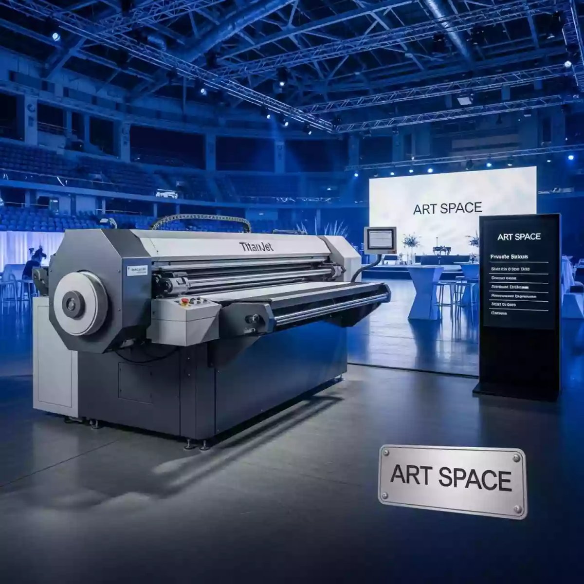 Аренда Термопресс каландровый TitanJet RTX6L 3200 в ледовом дворце «Большой» — ART SPACE