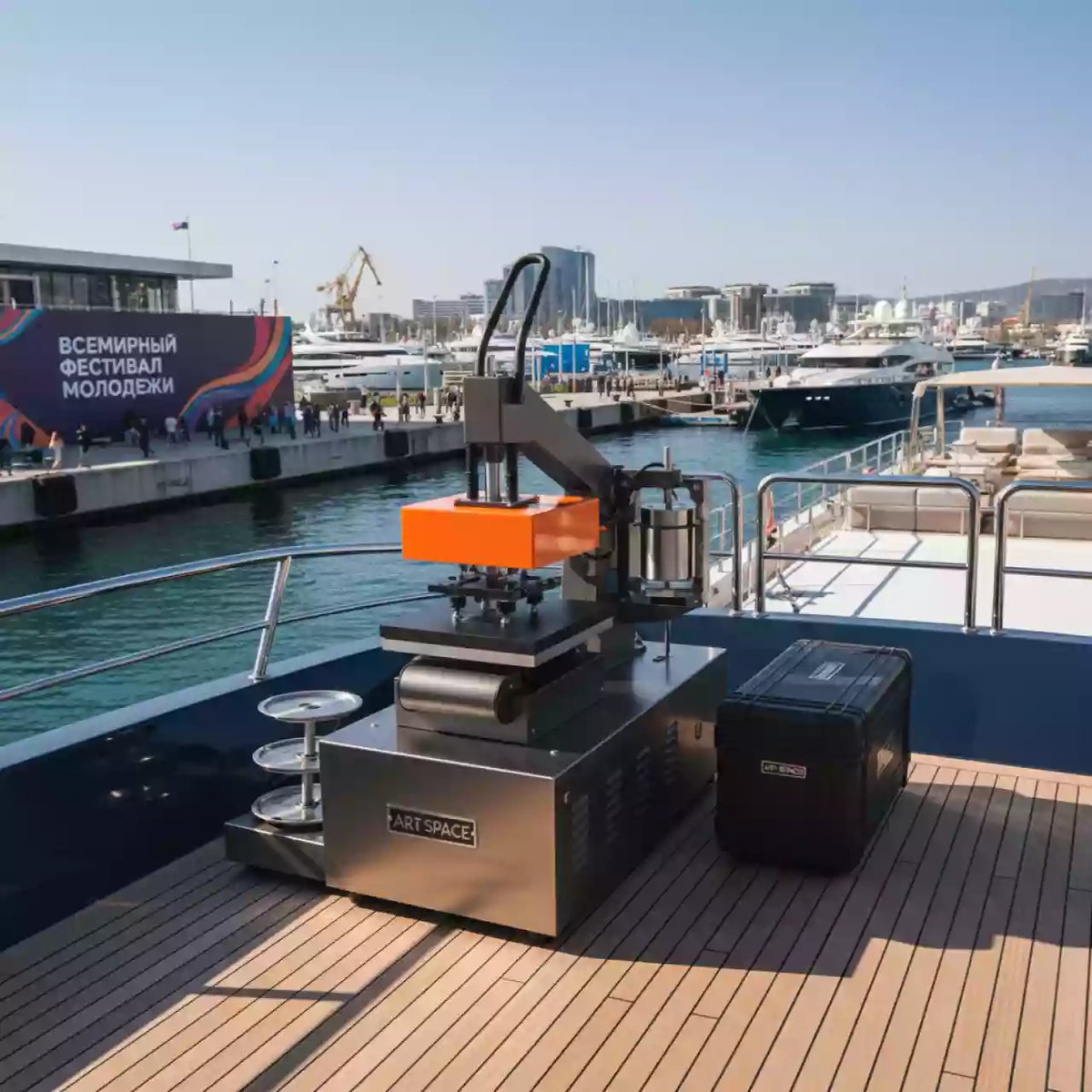 Аренда Термопресс комбинированный универсальный Bulros K 5 5 в 1 на VIP теплоходе (Морпорт Сочи) — ART SPACE