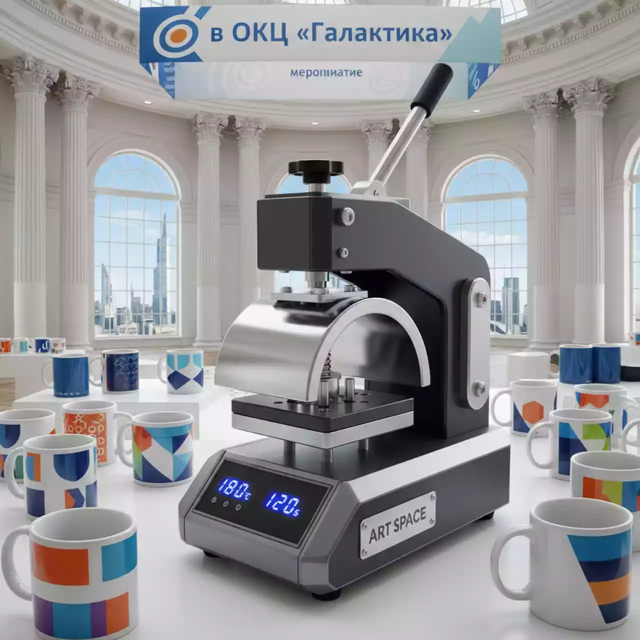 Аренда Термопресс кружечный Grafalex в ОКЦ «Галактика» — ART SPACE