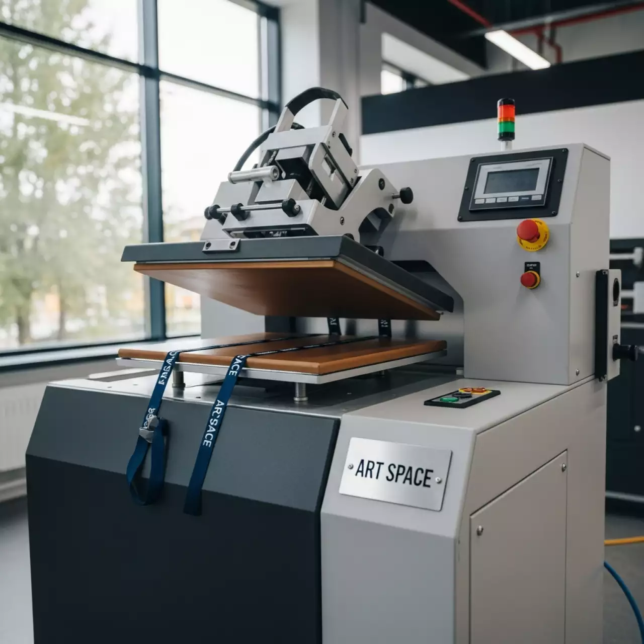 Аренда Термопресс планшетный COLORS JC 5B LS для лент с подачей 100x25 см в ледовой арене «Шайба» — ART SPACE