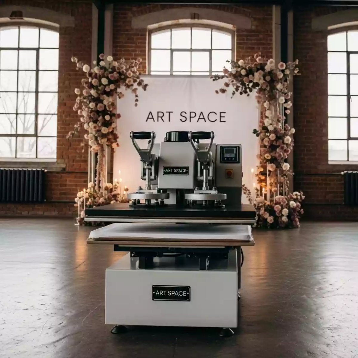 Аренда Термопресс плоский MEM TQ 4050 40х50 см 2 стола для DTF печати в лофте «Студия 21» — ART SPACE