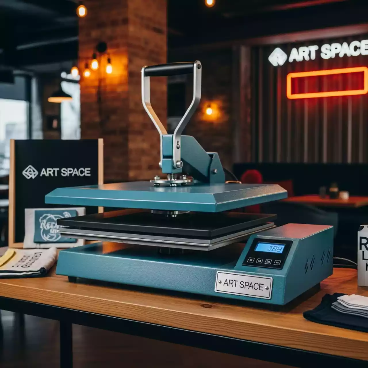 Аренда Термопресс плоский Schulze Blue PRESS Line Mini в ресторане «Сыроварня» — ART SPACE