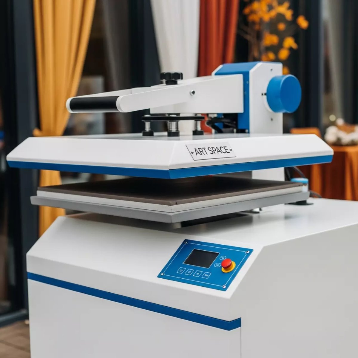 Аренда Термопресс плоский Schulze Blue PRESS Line Pneu 38х45 см в пляжном комплексе VinoGrad — ART SPACE