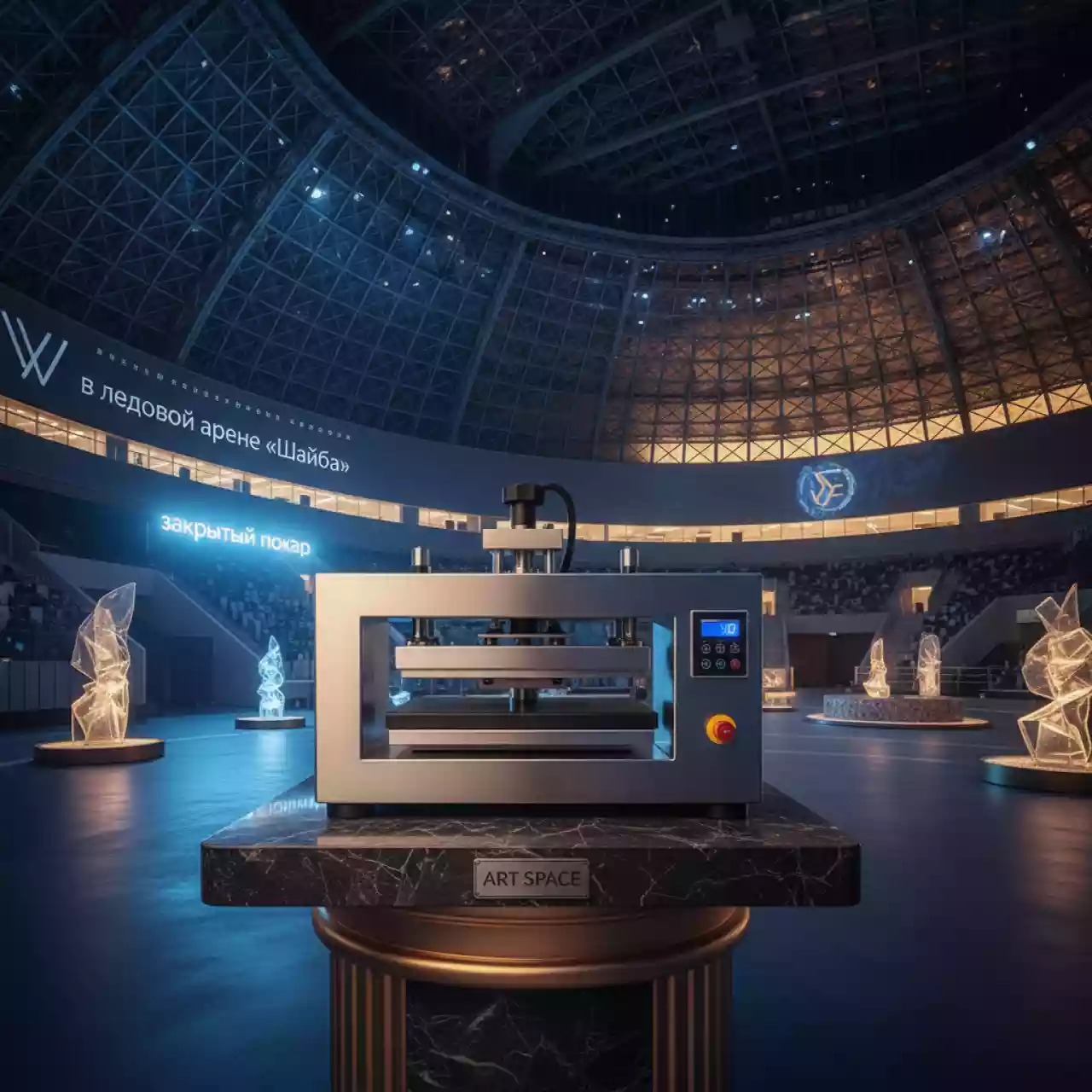Аренда Термопресс плоский SY 99 в ледовой арене «Шайба» — ART SPACE