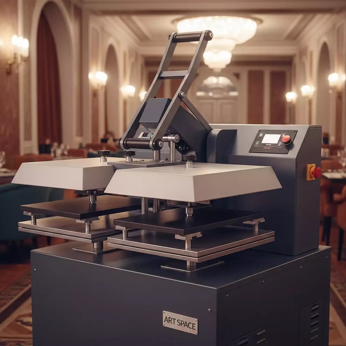 Аренда Термопресс сублимационный Thor 45 с 2 столами и пневмоцилиндром 80 мм в ресторане «Магадан» — ART SPACE