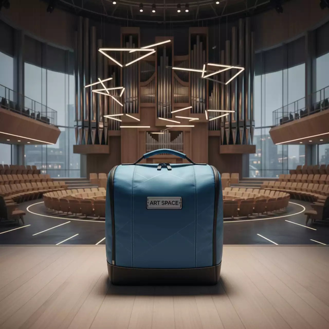 Аренда Термосумка голубо черная полиэстер Green Glade 20 л в Зале органной и камерной музыки — ART SPACE