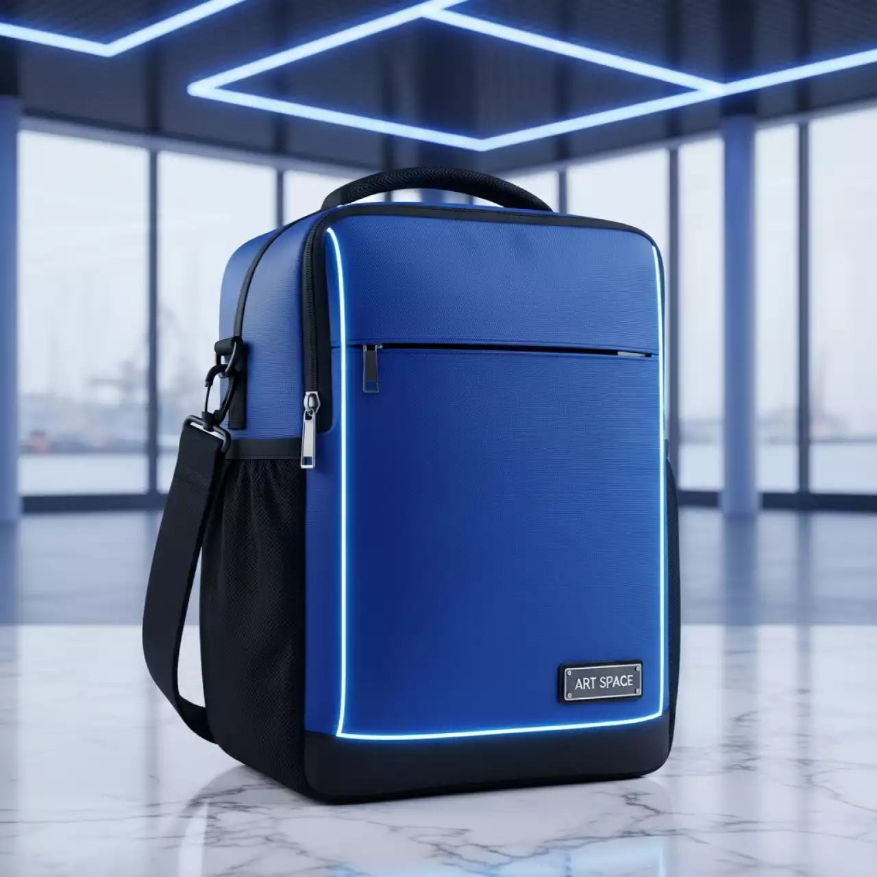 Аренда Термосумка Green Glade полиэстер голубая черная 20 л в зале «Чайка» (Морпорт) — ART SPACE