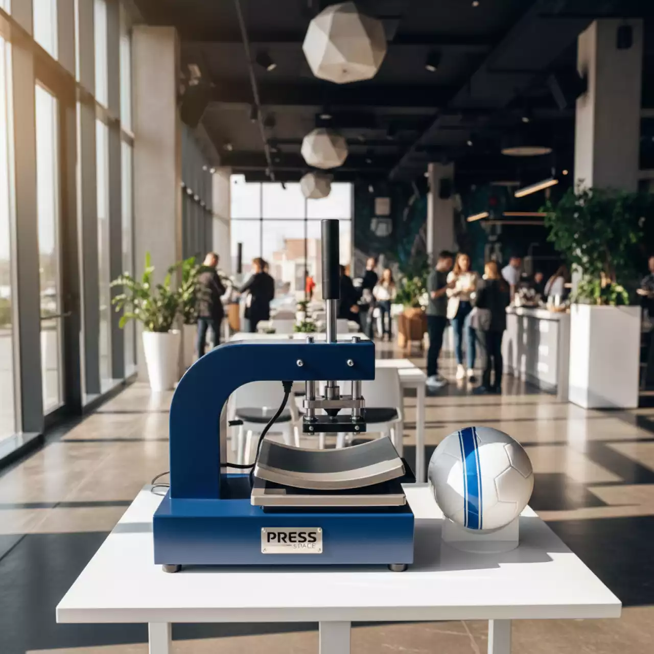 Аренда Термотрансферный пресс для мячей Blue PRESS Line S Ball 10х13 см в ресторане «Баран-Рапан» — ART SPACE