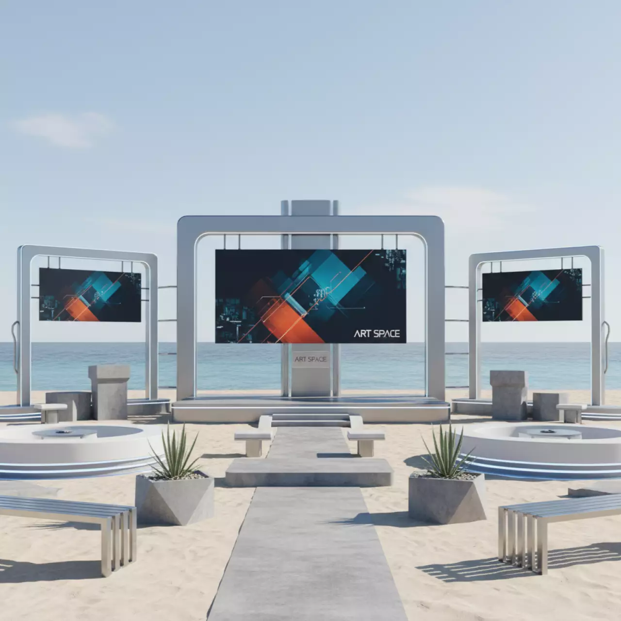 Аренда Тимбилдинг "Академия Нового года" на пляже «Мандарин» — ART SPACE